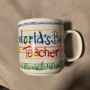 World's Best Teacher Mug - Multicolor